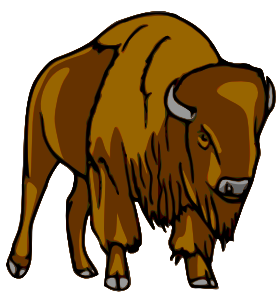 Bison clip art Free Vector / 4Vector