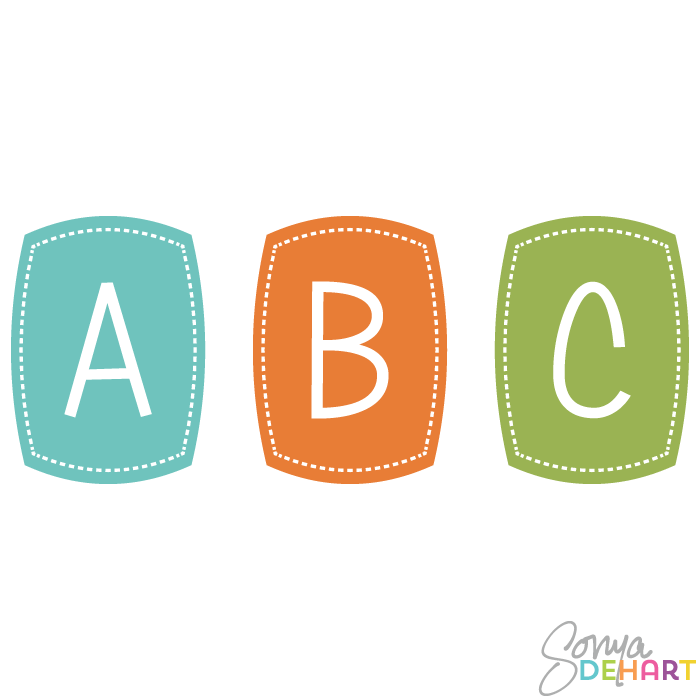 Alphabet clipart letters clipart - Clipartix