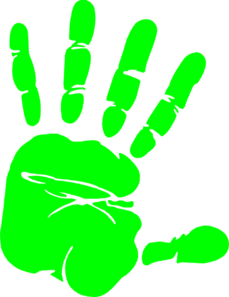 Handprint Outline Clipart - Free Clipart Images