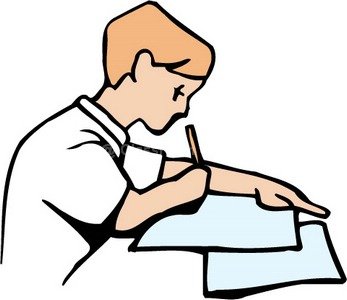 Writing exams clipart