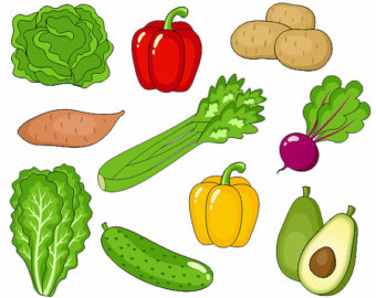 Fruits And Vegetables Clipart - Tumundografico