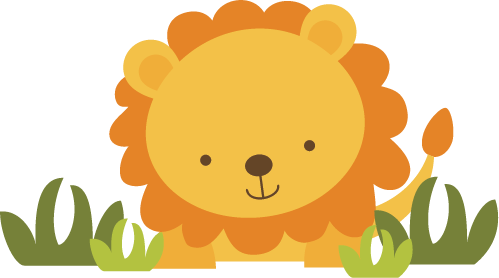 Baby lion cartoon clipart