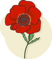 Red Poppy Flower Clipart