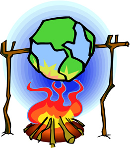 Global warming clip art