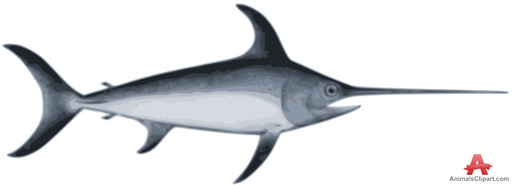 Swordfish Traced Design | Free Clipart Design Download