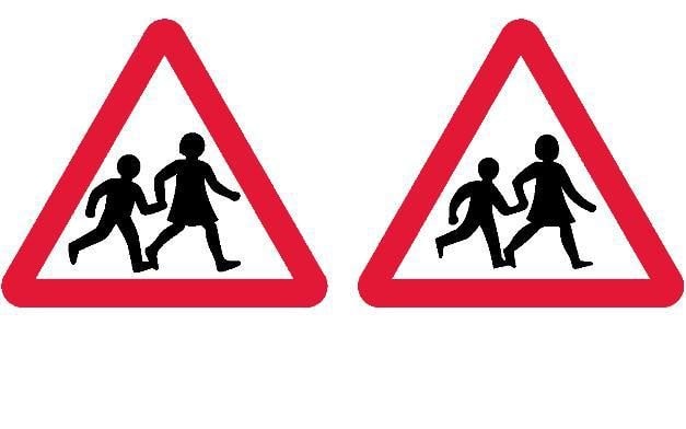 Spot the difference as iconic road sign is updated