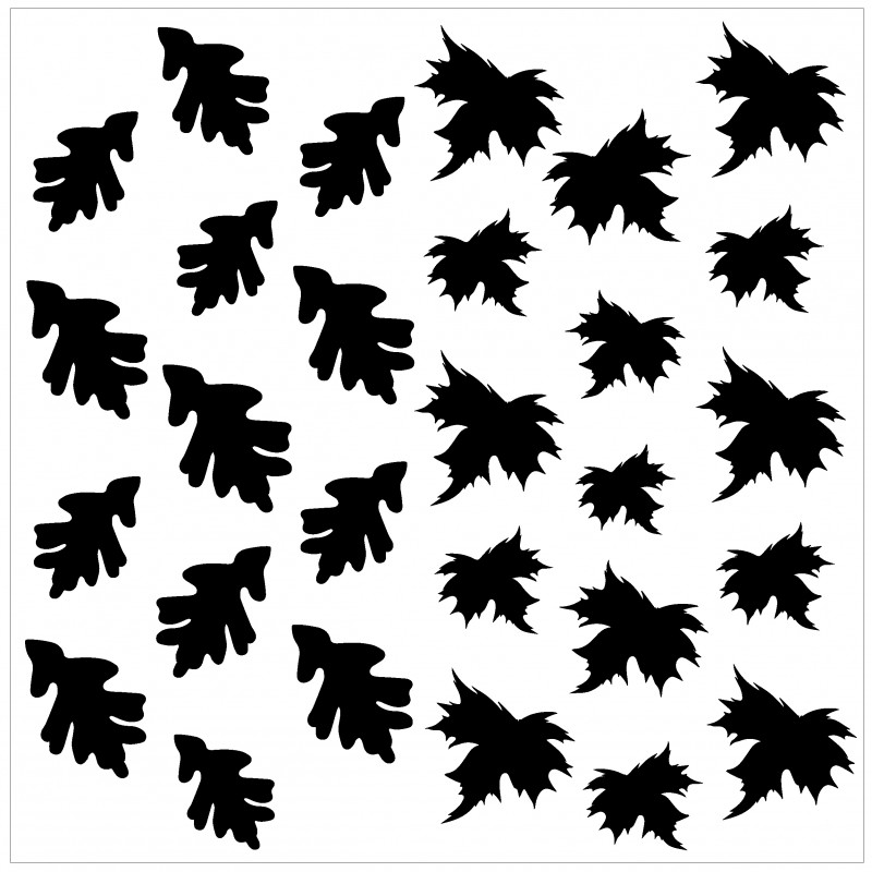 Leaves Stencil