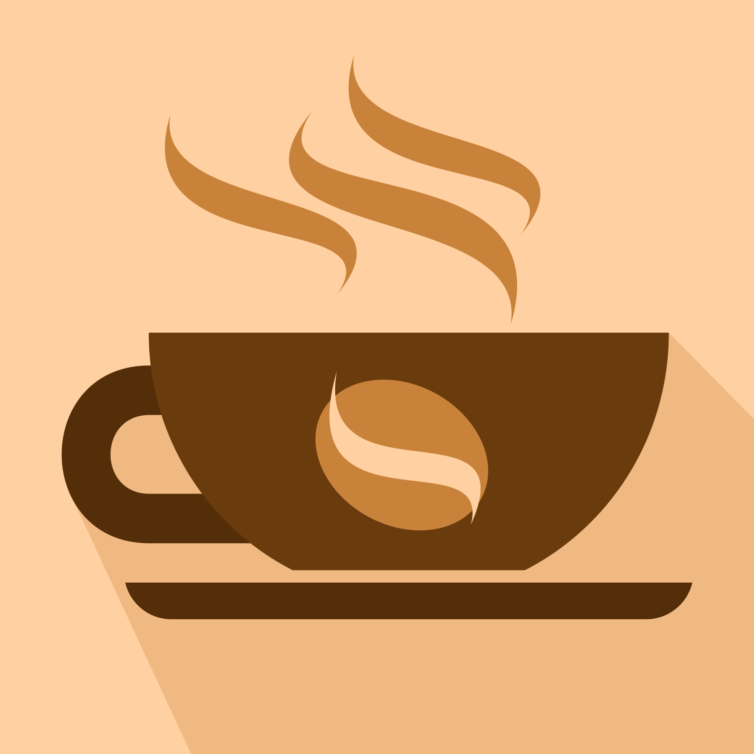 Vector for free use: Cup of coffee