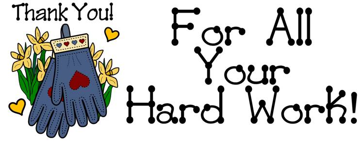 Thanks For All Your Hard Work Clipart