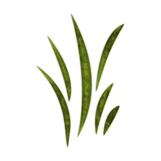 Black leaf and grass clipart png