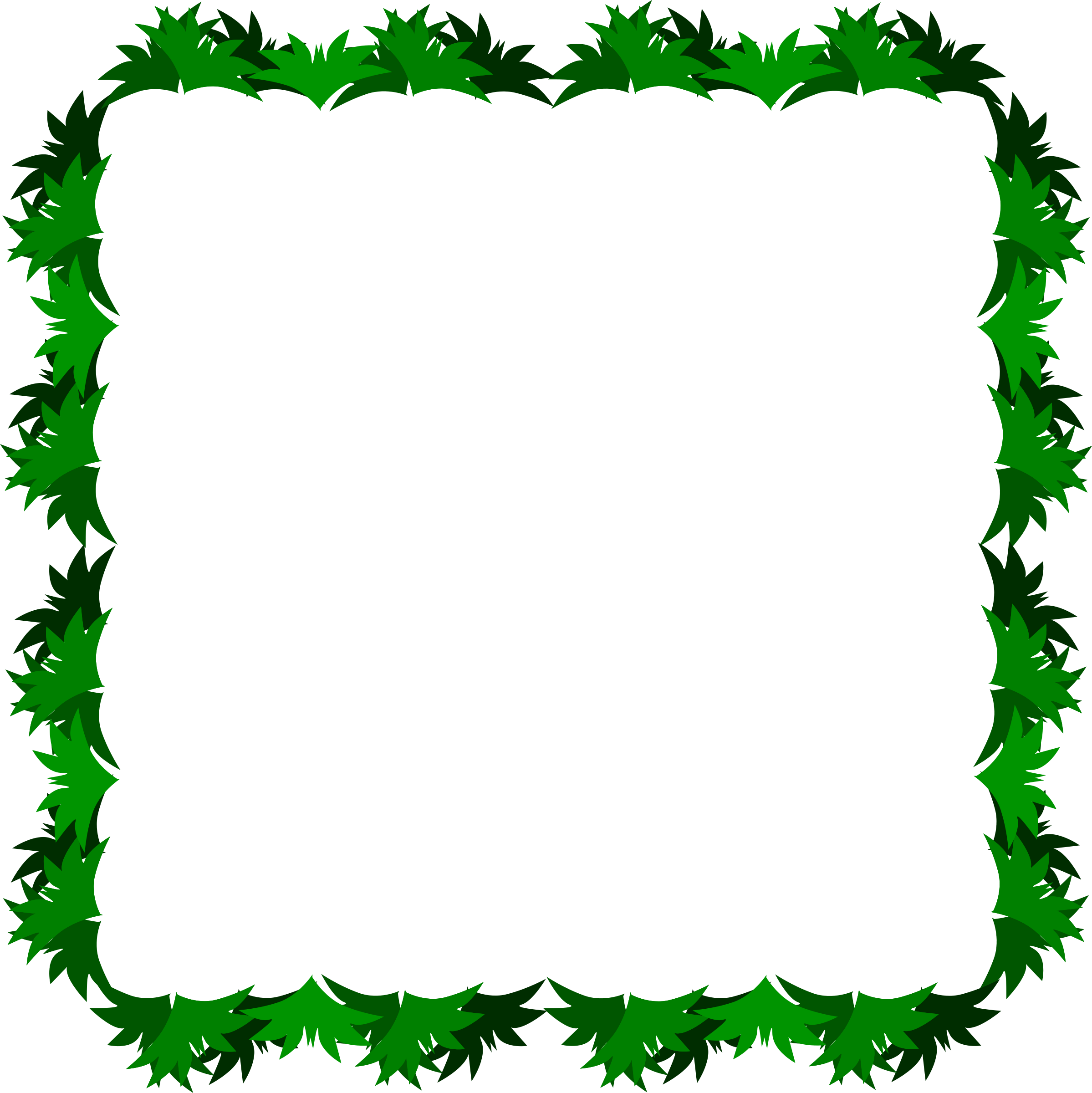 Grass Outline Border - Free Clipart Images