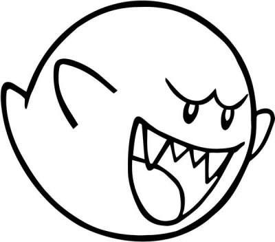 Super Mario Big Boo Ghost Gaming Vinyl Decal Sticker 2