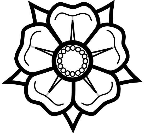 Heraldisch Lippische Rose Black White Line Art Tattoo Tatoo Flower ...