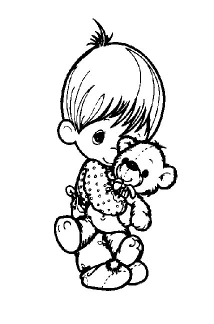 Precious Moments Classic Clip Art & Coloring Pages
