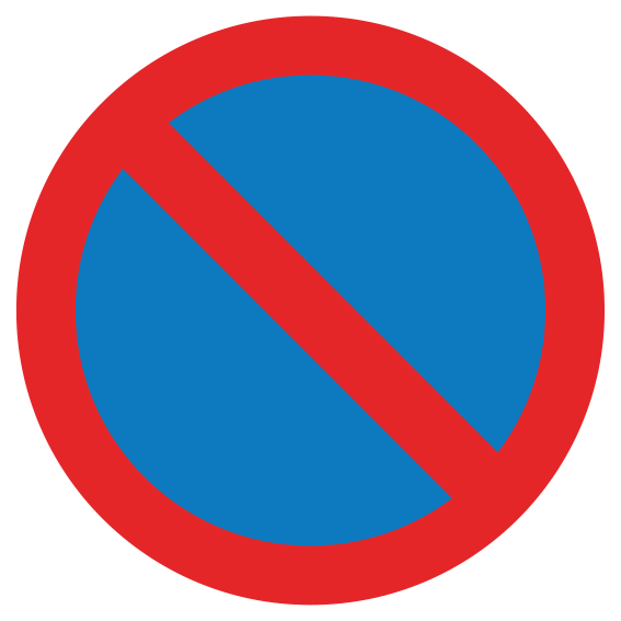 Singapore Road Signs - Restrictive Sign - No waiting.svg ...