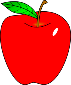 Red Apple clip art - vector clip art online, royalty free &amp; public ...