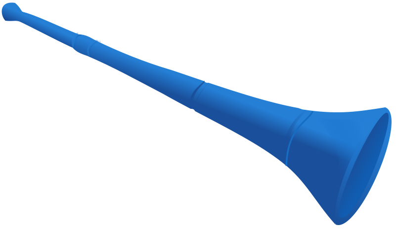 Blue Vuvuzela - ClipArt Best