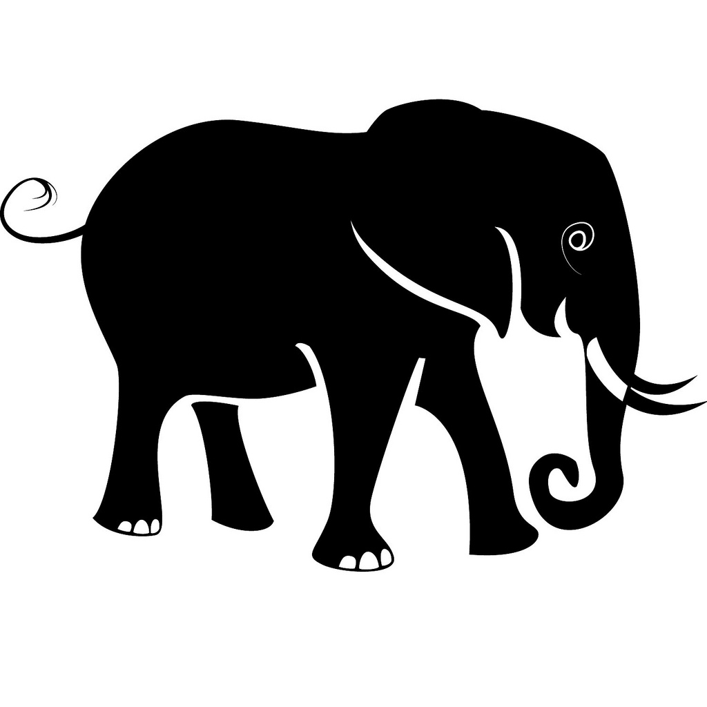 Elephant Vector Silhouette - a photo on Flickriver