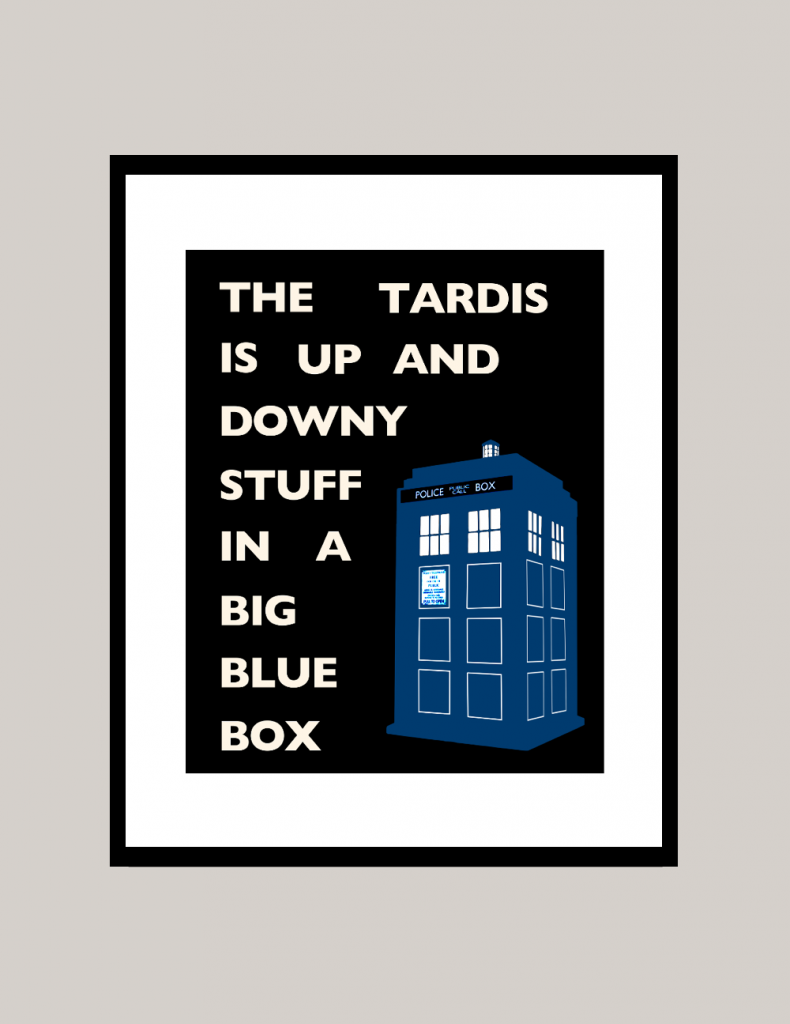 Doctor Who TARDIS - Silhouette Wall Art - Silhouette Art by Silver ...