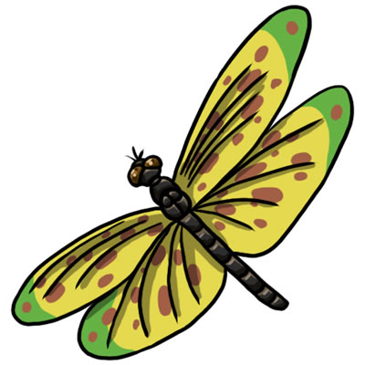 FREE Dragonfly Clip Art 20