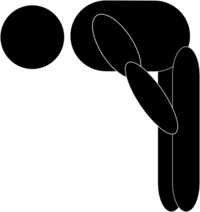 Man Bowing Praying clip art - vector clip art online, royalty free ...