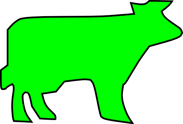 Farm Animal Outline clip art Free Vector