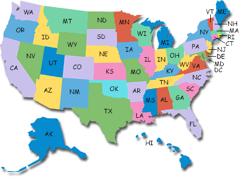 Maps: United States Map With Lakes