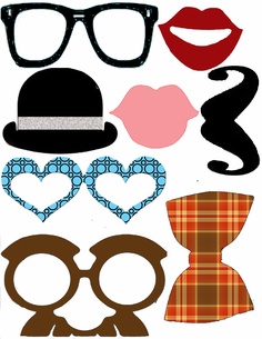 3 Printable - moustache patterns