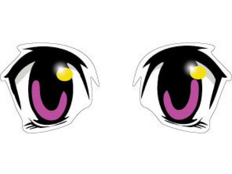 ANIM EYES #1 Sweet Anime Cartoon Funny BUMPER STICKER!!