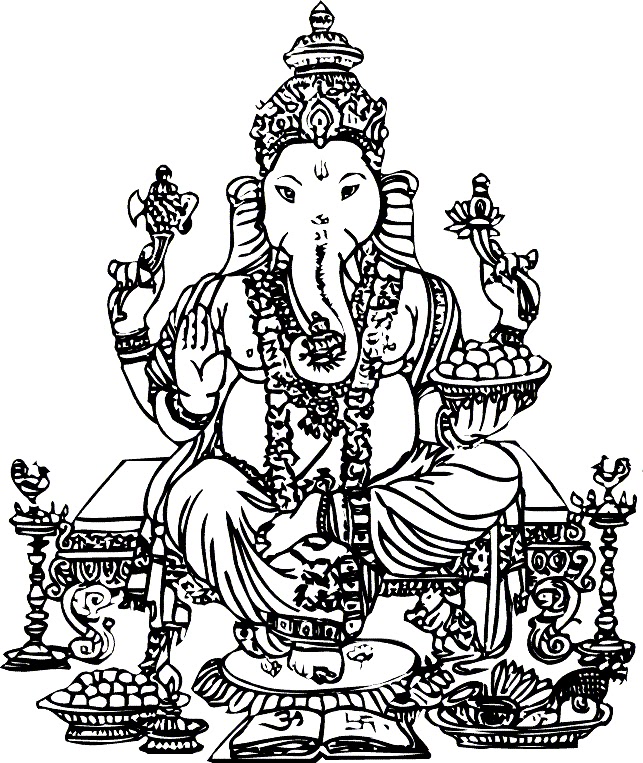 Best Collection Store: GOD GANESHA (BLACK & WHITE)