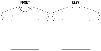 Plain Black T-shirt Front And Back - ClipArt Best
