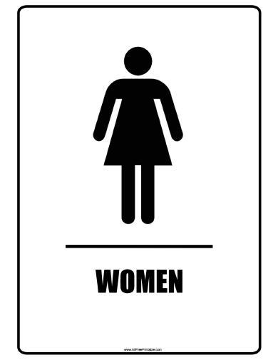 Restroom Signs Printable - ClipArt Best