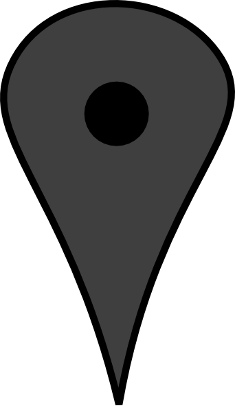 Grey Map Push Pin clip art - vector clip art online, royalty free ...