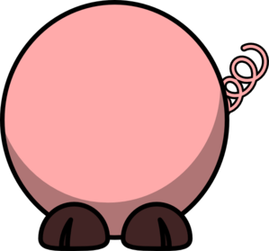 Pig Body clip art - vector clip art online, royalty free & public ...