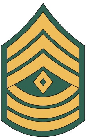 Army First Sergeant Rank Decal