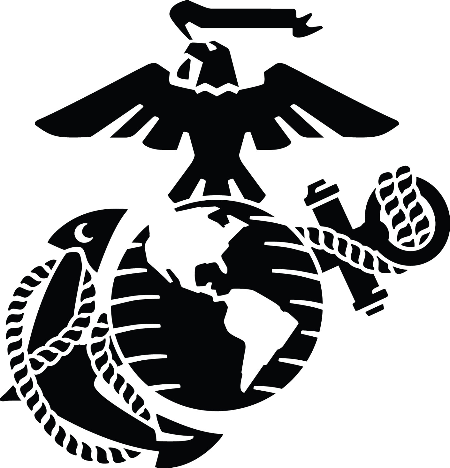 Marine Eagle Globe And Anchor Clip Art - Viewing Gallery