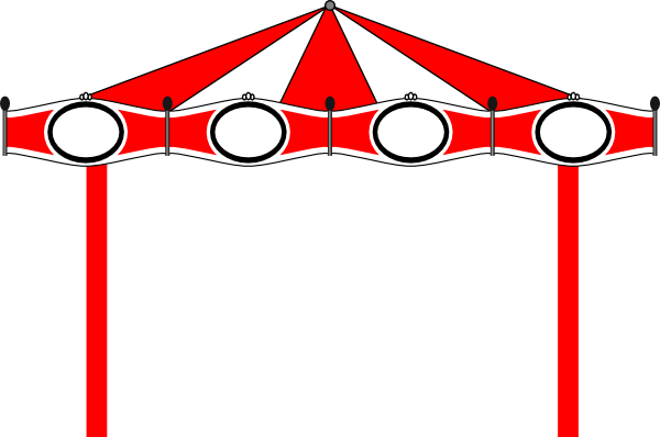 Circus tent frame clipart