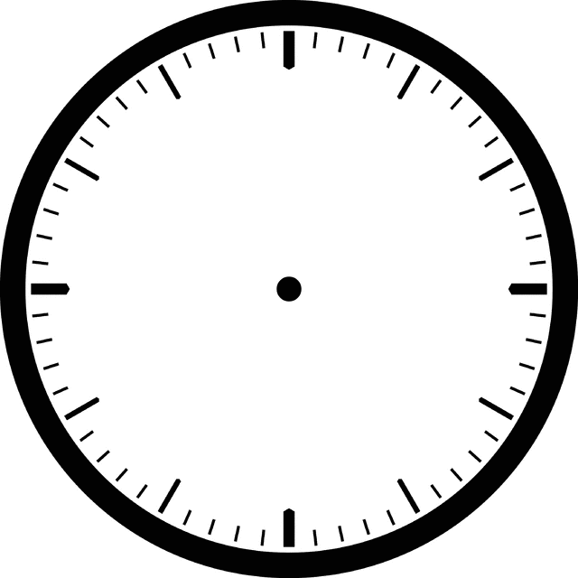 Blank clock face clip art
