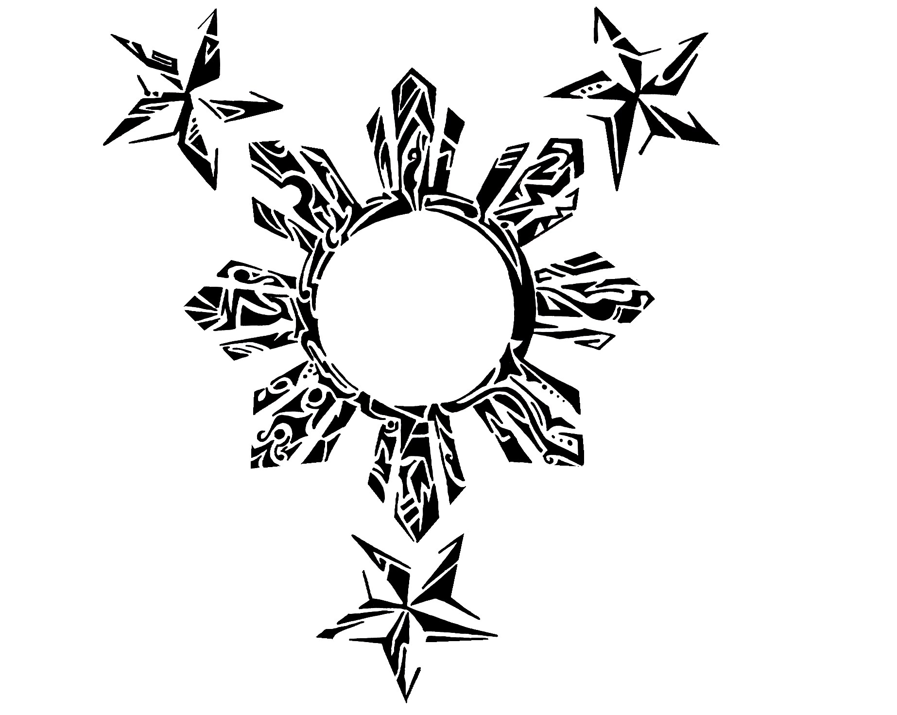 Tribal And Star Tattoo Designs | Fresh 2017 Tattoos Ideas