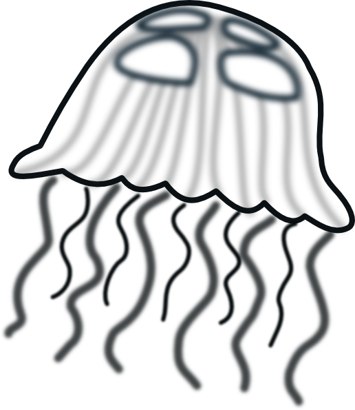 Jellyfish Outline | Free Download Clip Art | Free Clip Art | on ...