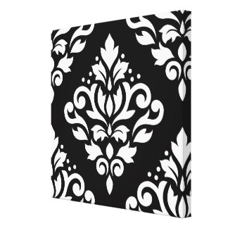Damask Wrapped Canvas Prints | Zazzle