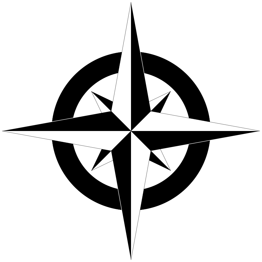 Pix For > Blank Compass Rose Template