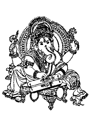 Ganesha Black And White - ClipArt Best