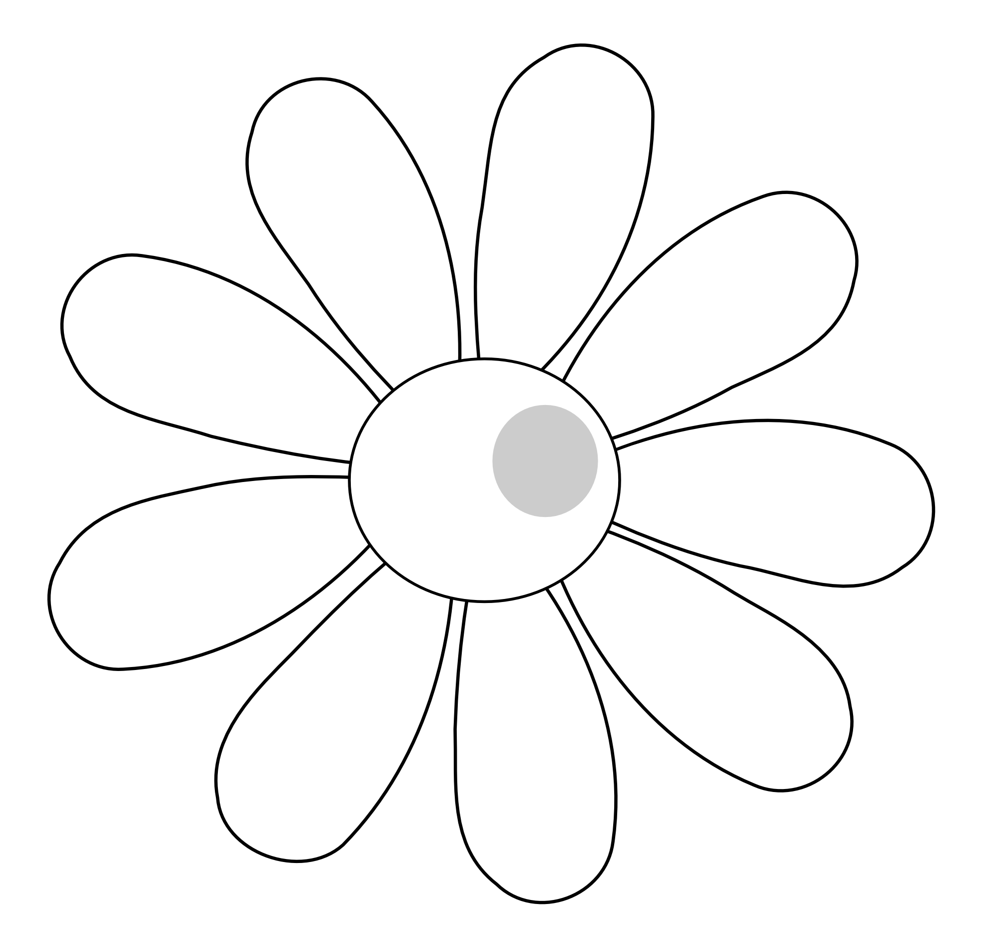 Simple Flower Outline