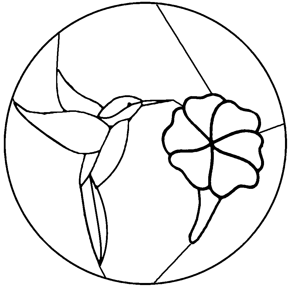 Irises Stained Glass Pattern - ClipArt Best