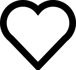 A simple heart outline - vector Clip Art