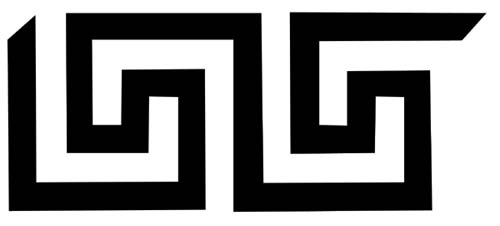 Large Greek Key Wall Stencil Border