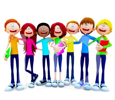 Clipart middle school kids