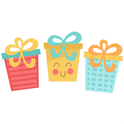 Cute birthday present clipart