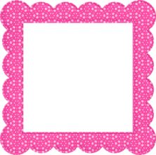 Pink square frame clipart